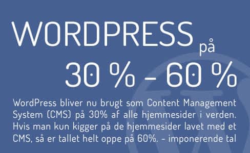 WordPress 30% af alle hjemmesider i verden