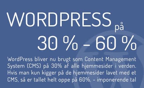 WordPress 30% af alle hjemmesider i verden