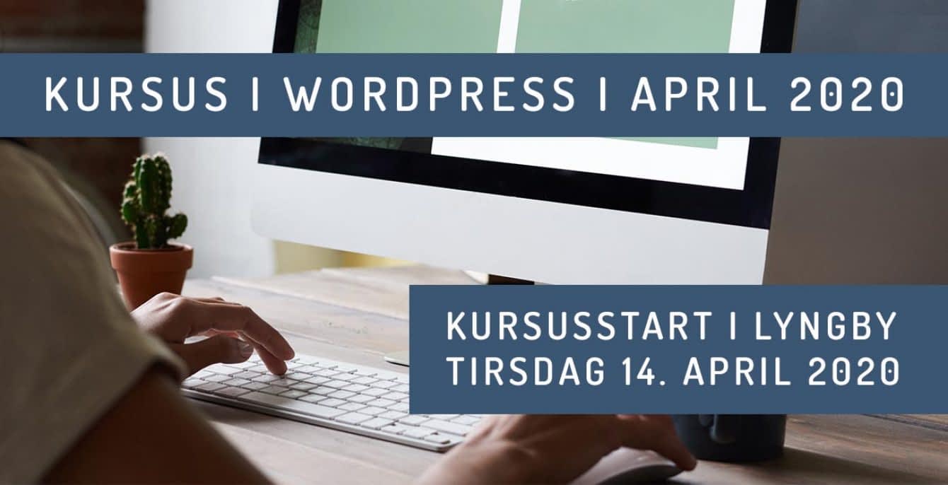 WordPress kursus i København 2020 - Forår - april 20