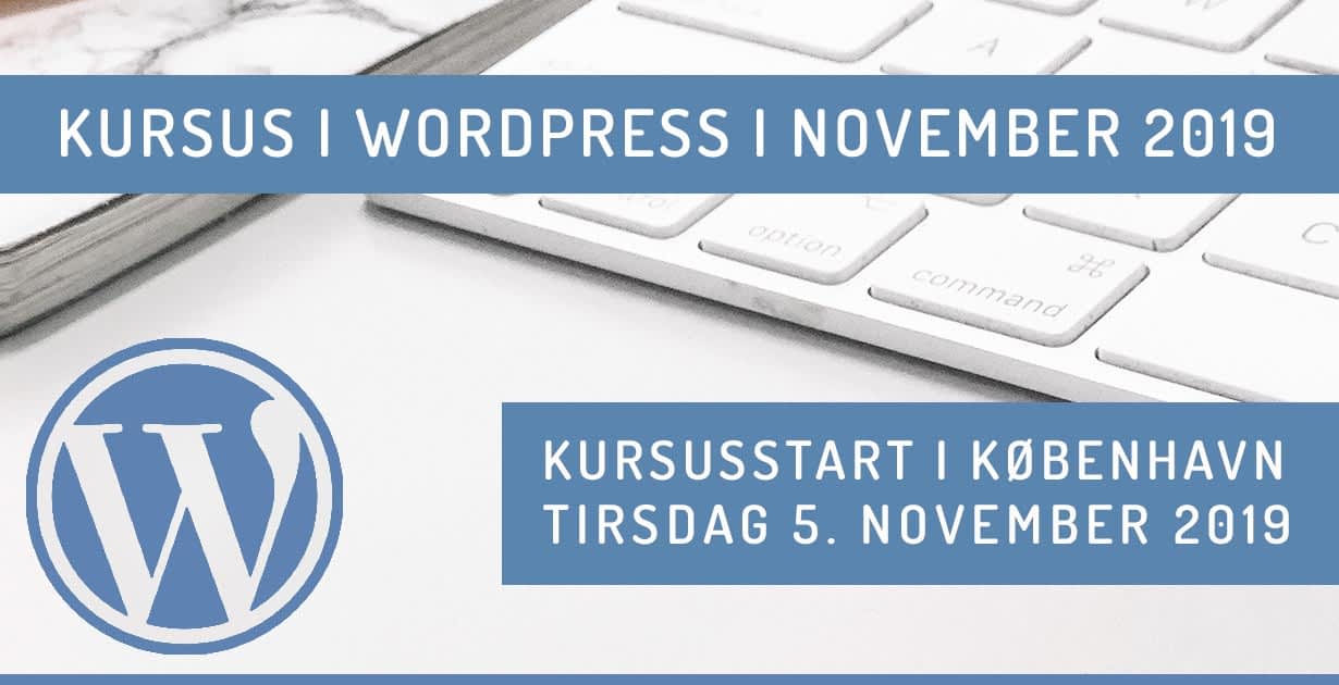 WordPress kursus i København november 2019