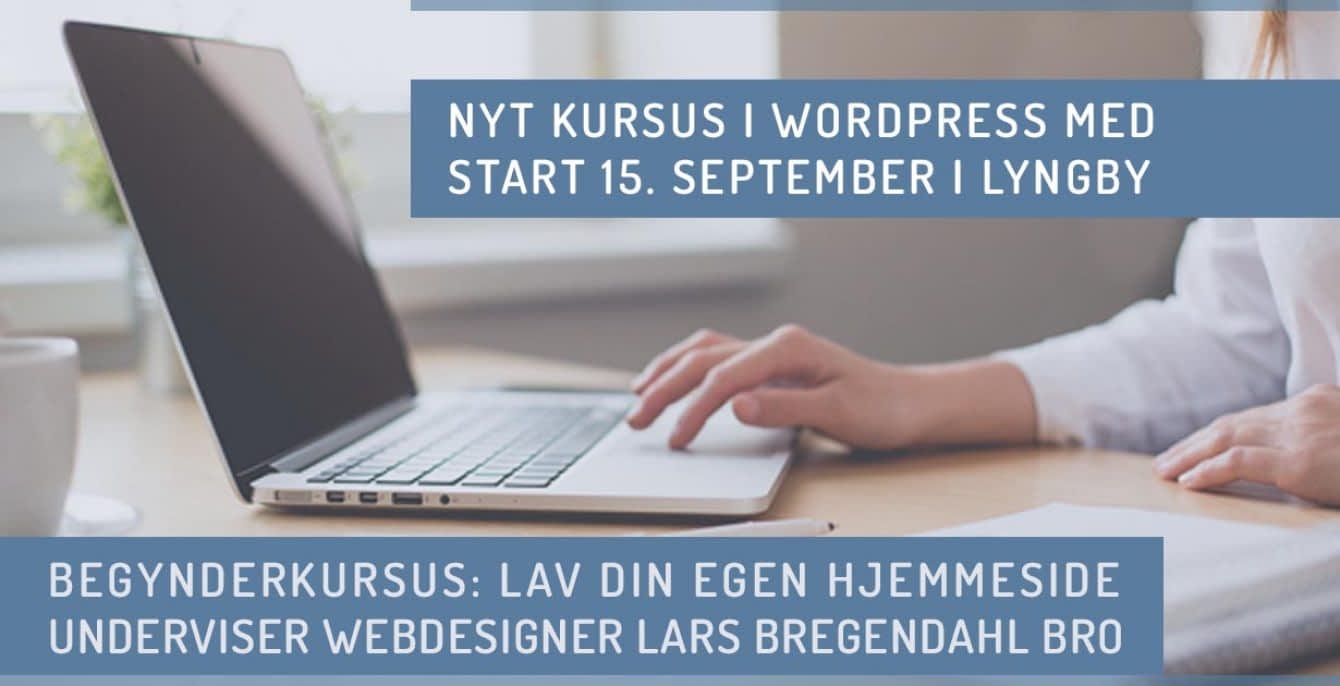 WordPress kursus Lyngby september 2020 efterår København
