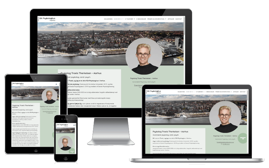 WordPress ny hjemmeside design Dit Psykologhus